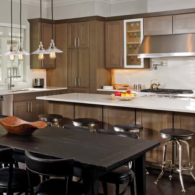 A custom kitchen featuring Kabinart cabinetry
