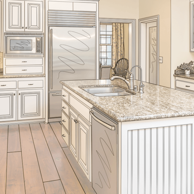 Custom cabinet drawing by Cabinet Depot