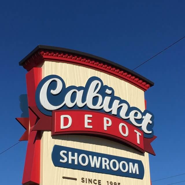 Cabinet Depot Sign Locating Design Center