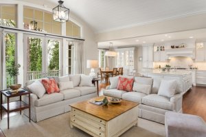 living room with open floor plan